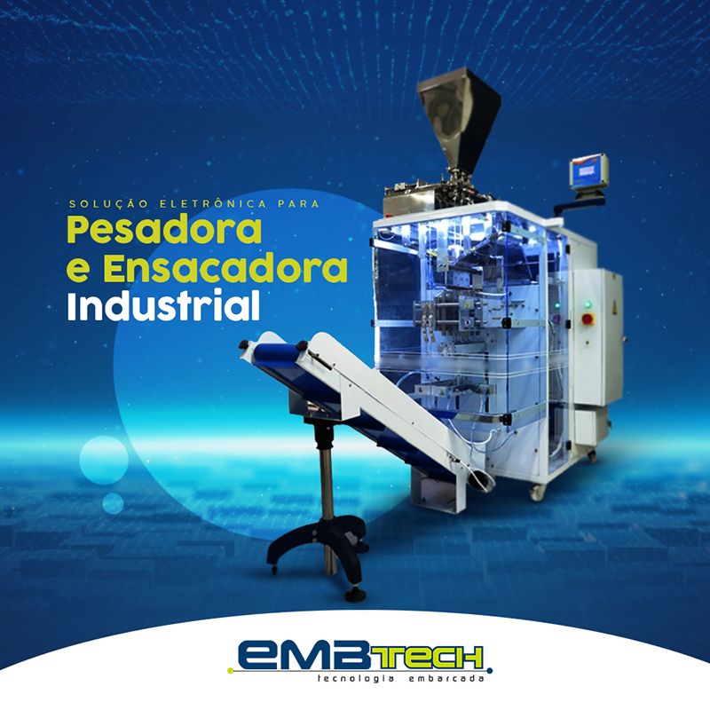 Solução eletrônica para pesadora e ensacadora industrial